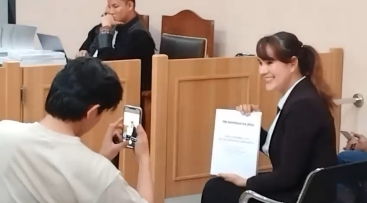 Isa Zega Jalani Sidang Pencemaran Nama Baik Di PN Kepanjen