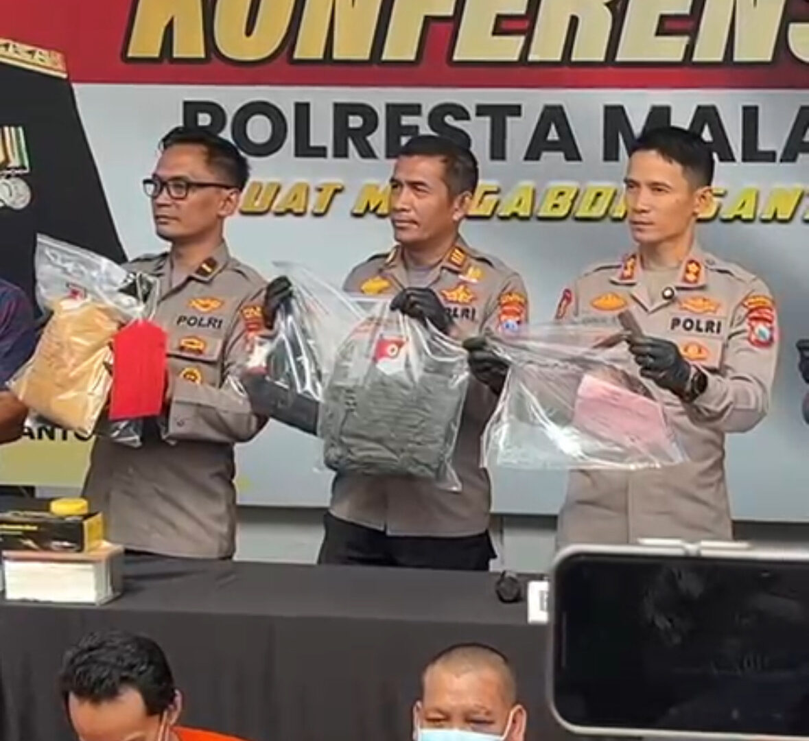Polresta Malang Ungkap Kasus Gangster Dalam Operasi Pekat
