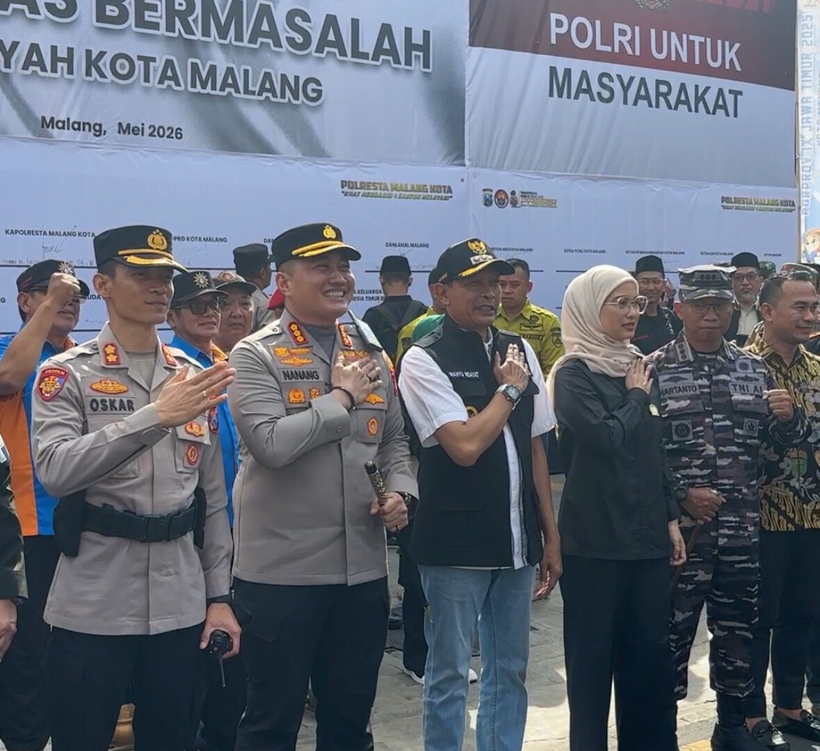 Deklarasi Menjaga Keamanan Kota Malang Bersama Warga