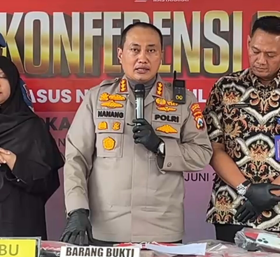 Polresta Malang Kota Saat Konferensi Pers Ungkap Kasus Narkoba