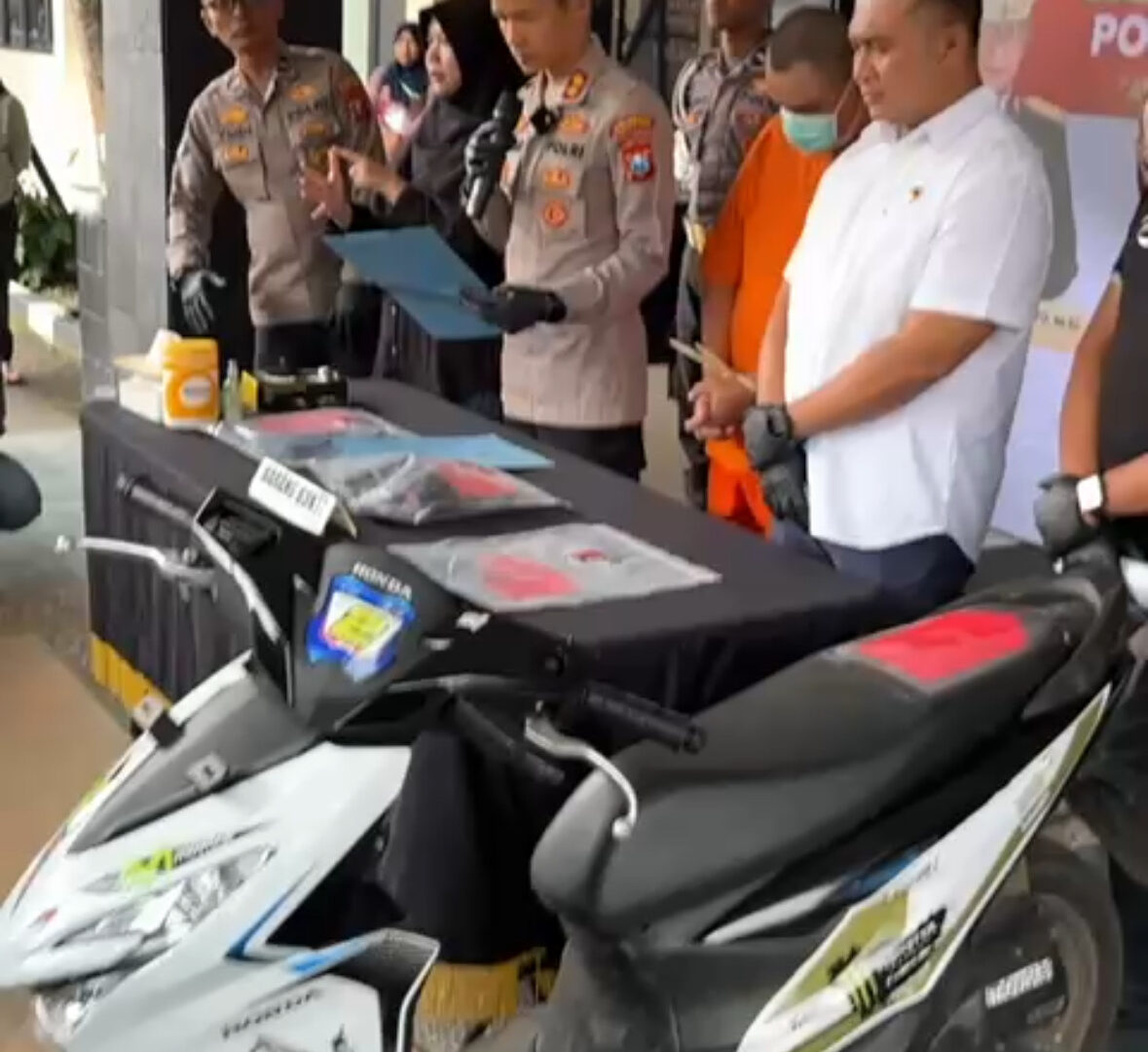 Motor Ojol Korban Begal Diamankan Polisi Malang