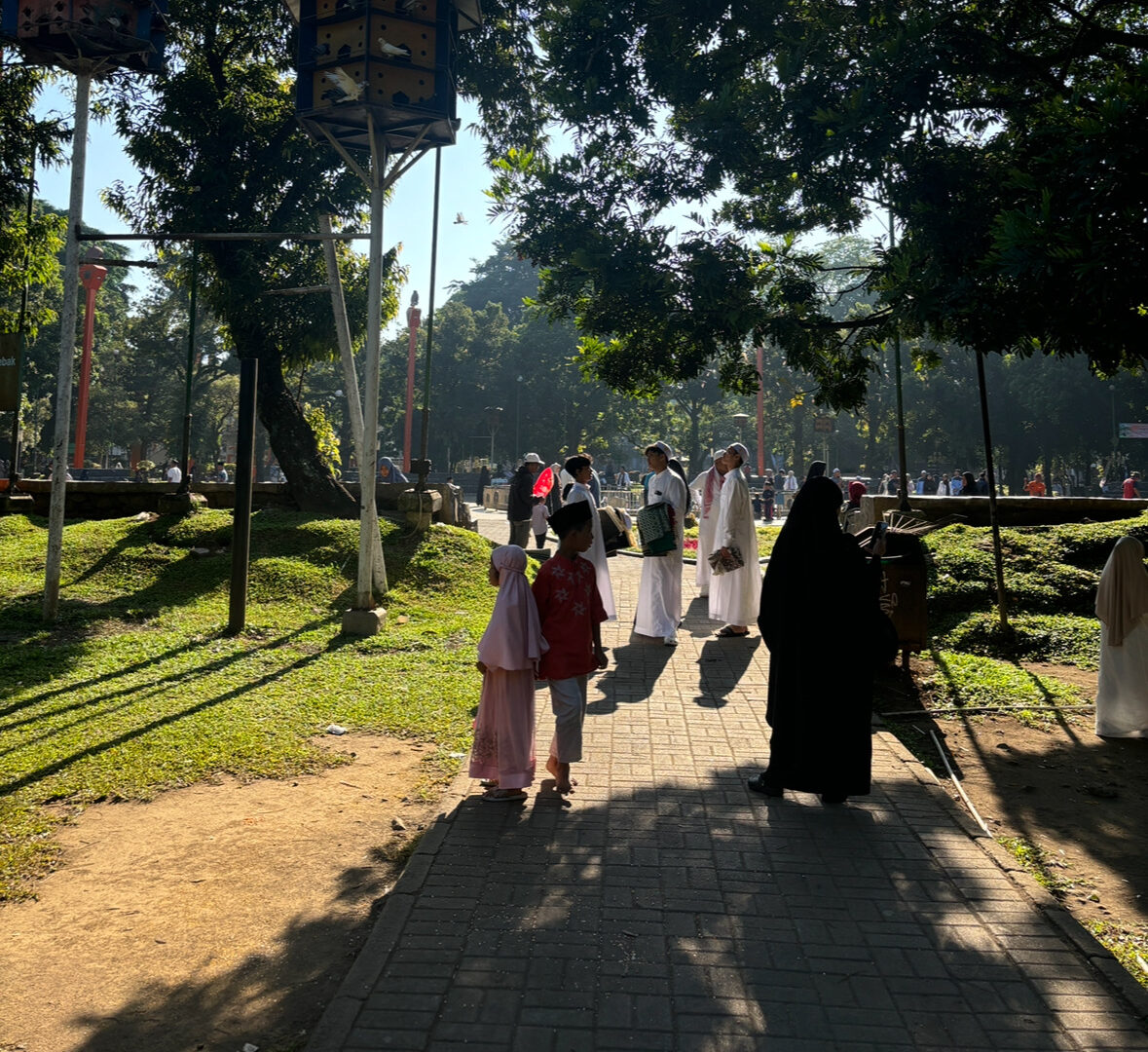 Suasana Alun Alun Merdeka Kota Malang
