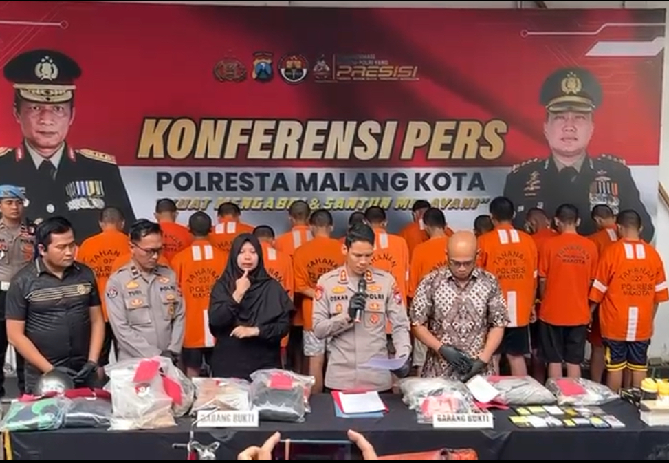 17 Pemuda Ditetapkan Tersangka Demo Di Kota Malang