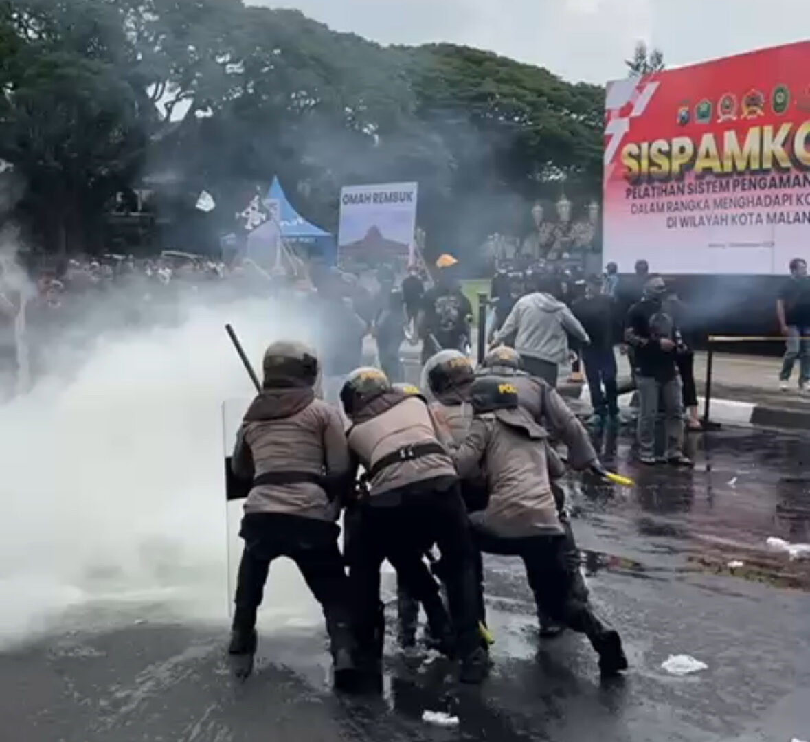 Simulasi Sispamkota Di Balai Kota Malang
