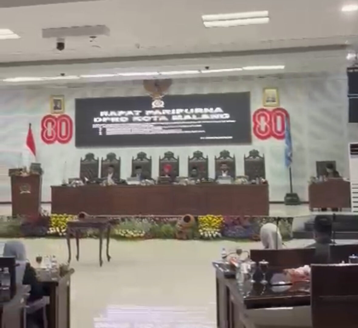 Suasana Rapat Paripurna DPRD Kota Malang
