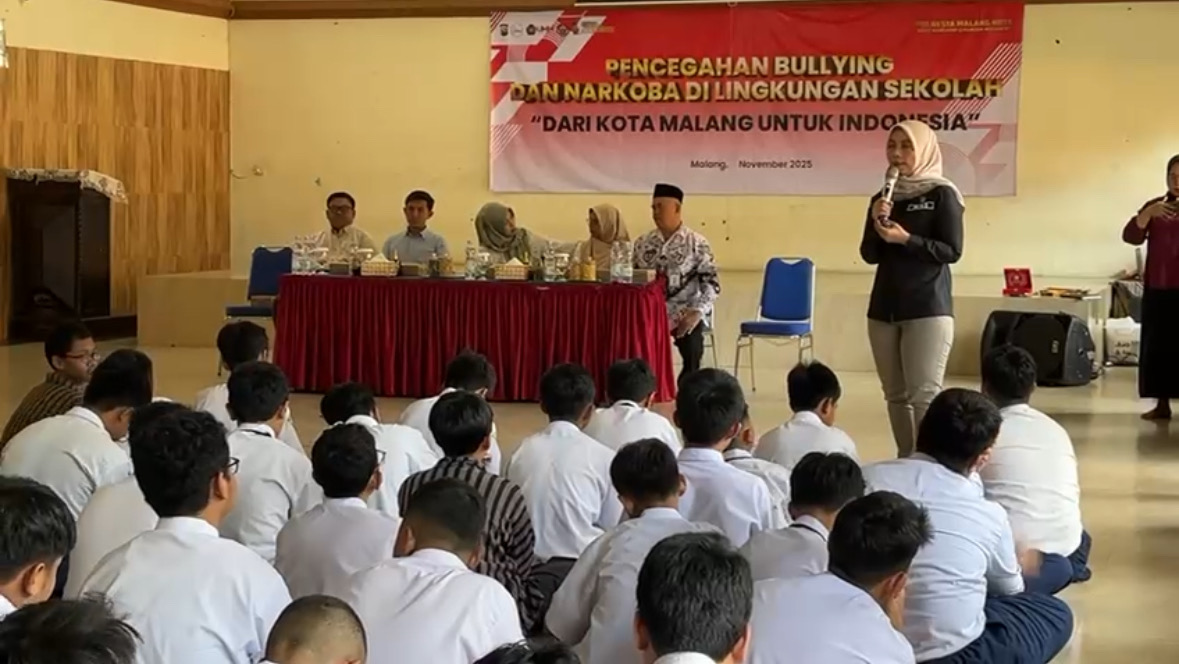 Polresta Malang Menggelar Sosialisasi Anti-bullying Kepada Siswa SMPN 3 Di Tengah Meningkatnya Kasus Perundungan