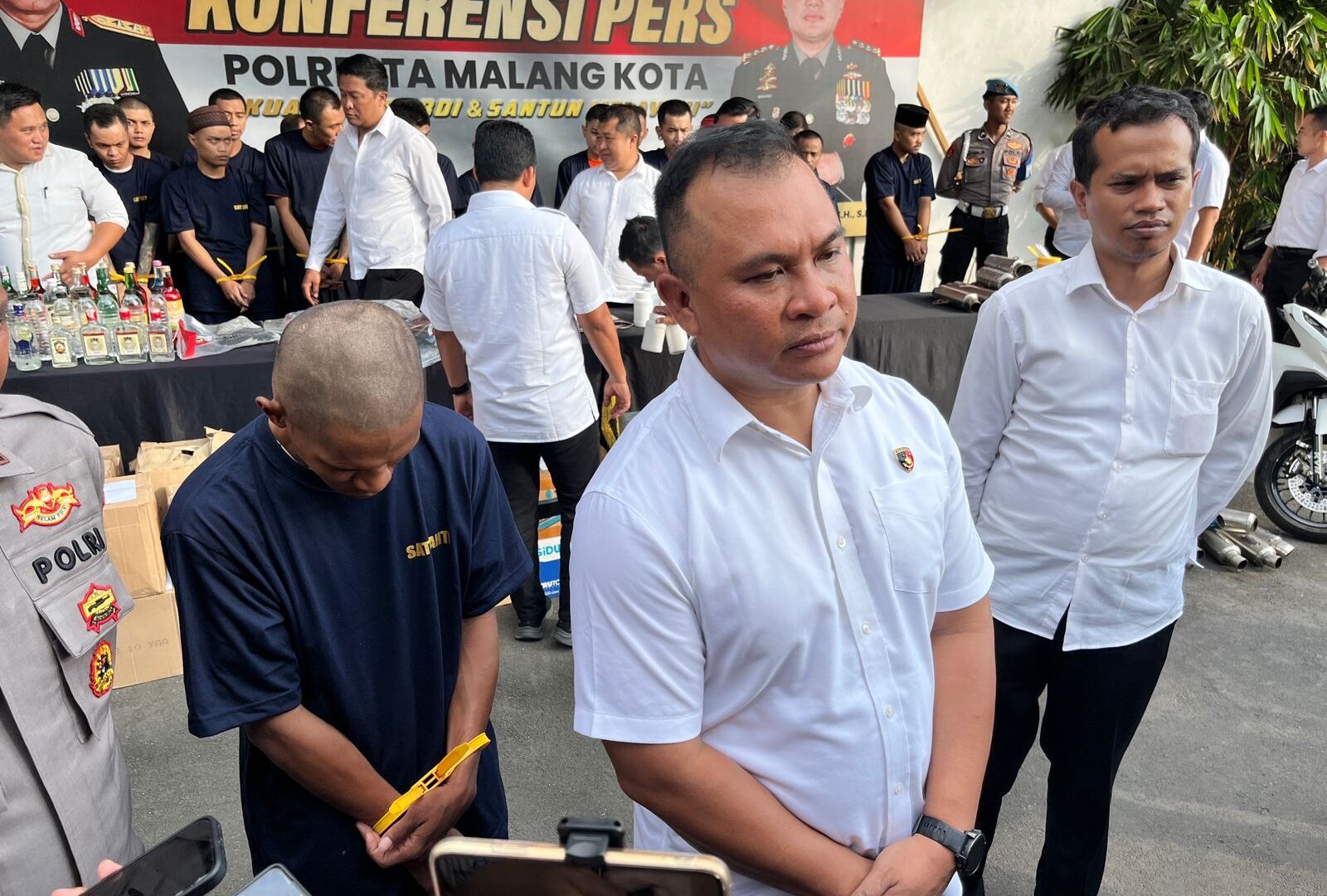 Kompol Muhammad Soleh Merilis Kasus Pembunuhan Wanita Open BO Di Lowokwaru Malang