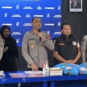 Kapolresta Malang Kombes Pol Putu Kholis Memberikan Keterangan Terkait Pengamanan Harlah NU