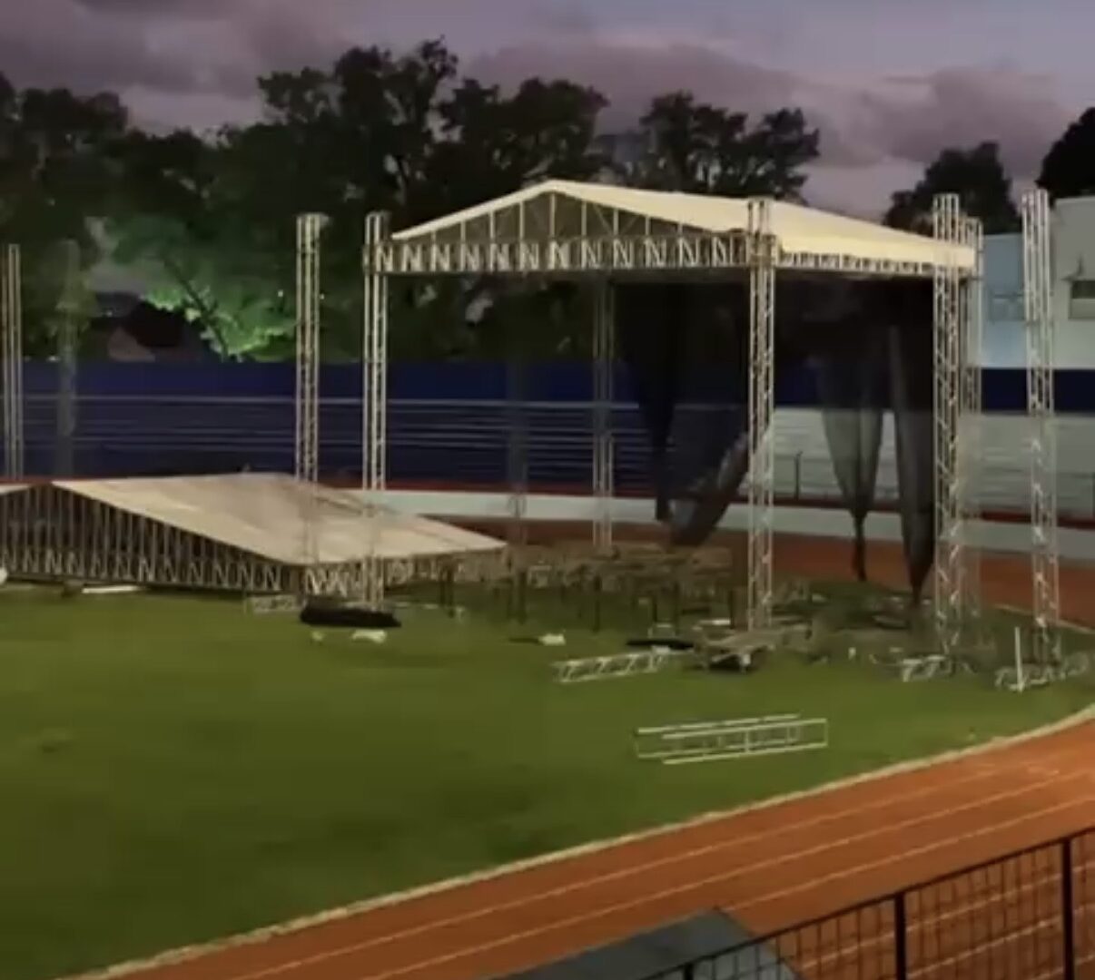 Persiapan Harlah Satu Abad NU Di Stadion Gajayana Malang