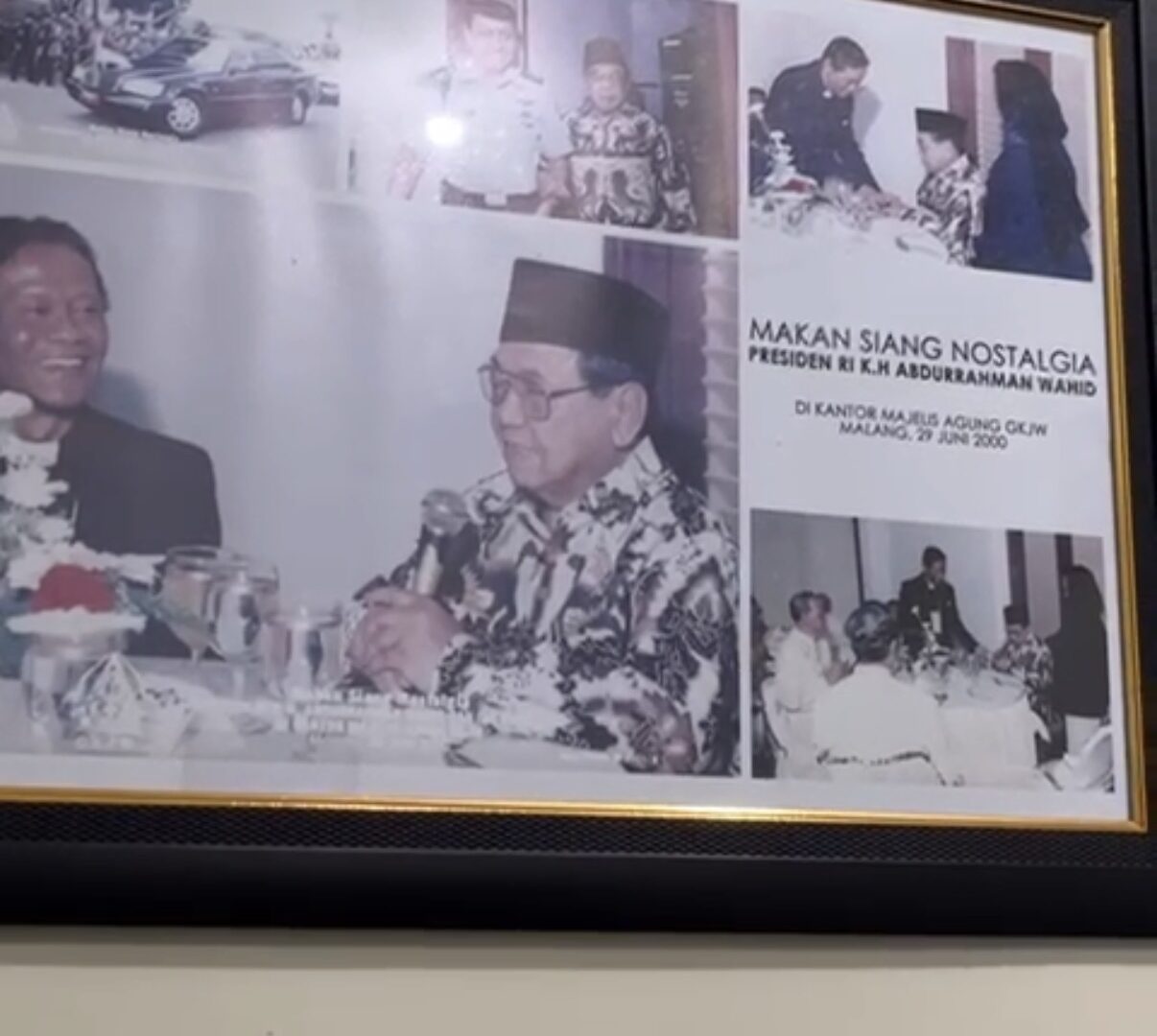 Foto Bersejarah Gus Dur Di GKJW Malang