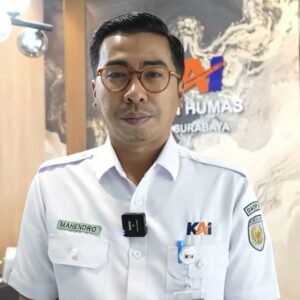 Mahendro Trang Bawono Manager Humas KAI Daop 8 Surabaya Memberikan Keterangan Pembatalan KA Jayabaya Dari Malang