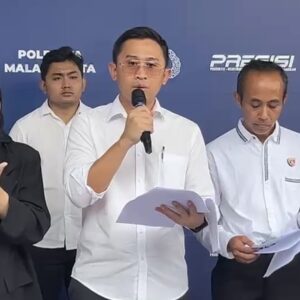 Kasatreskrim Polresta Malang Kota Memberikan Keterangan Dalam Konferensi Pers