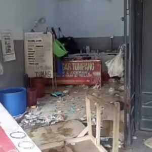 Lokasi Pembacokan Pegawai Bedak Ayam Di Pasar Madyopuro Malang