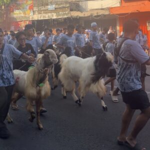 Arak-arakan Kambing Kurban Di Kidul Pasar Malang