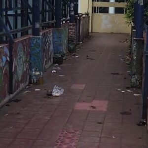 Kondisi JPU Alun-alun Malang Dipenuhi Sampah