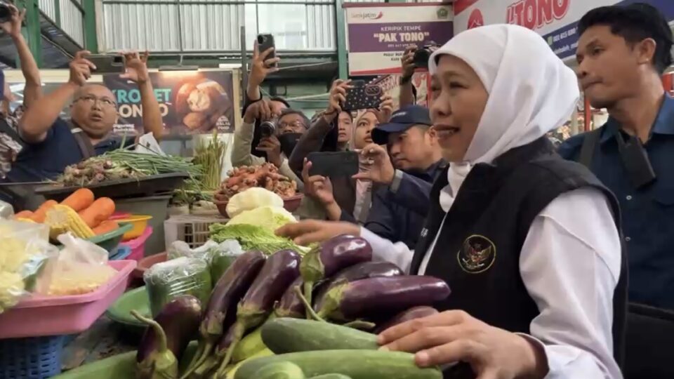 Gubernur Jawa Timur Sidak Pasar Klojen Malang
