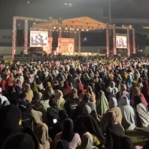 Suasana Pengajian Akbar Gus Iqdam Di Stadion Gajayana Malang, Selasa Malam (2/6/26).